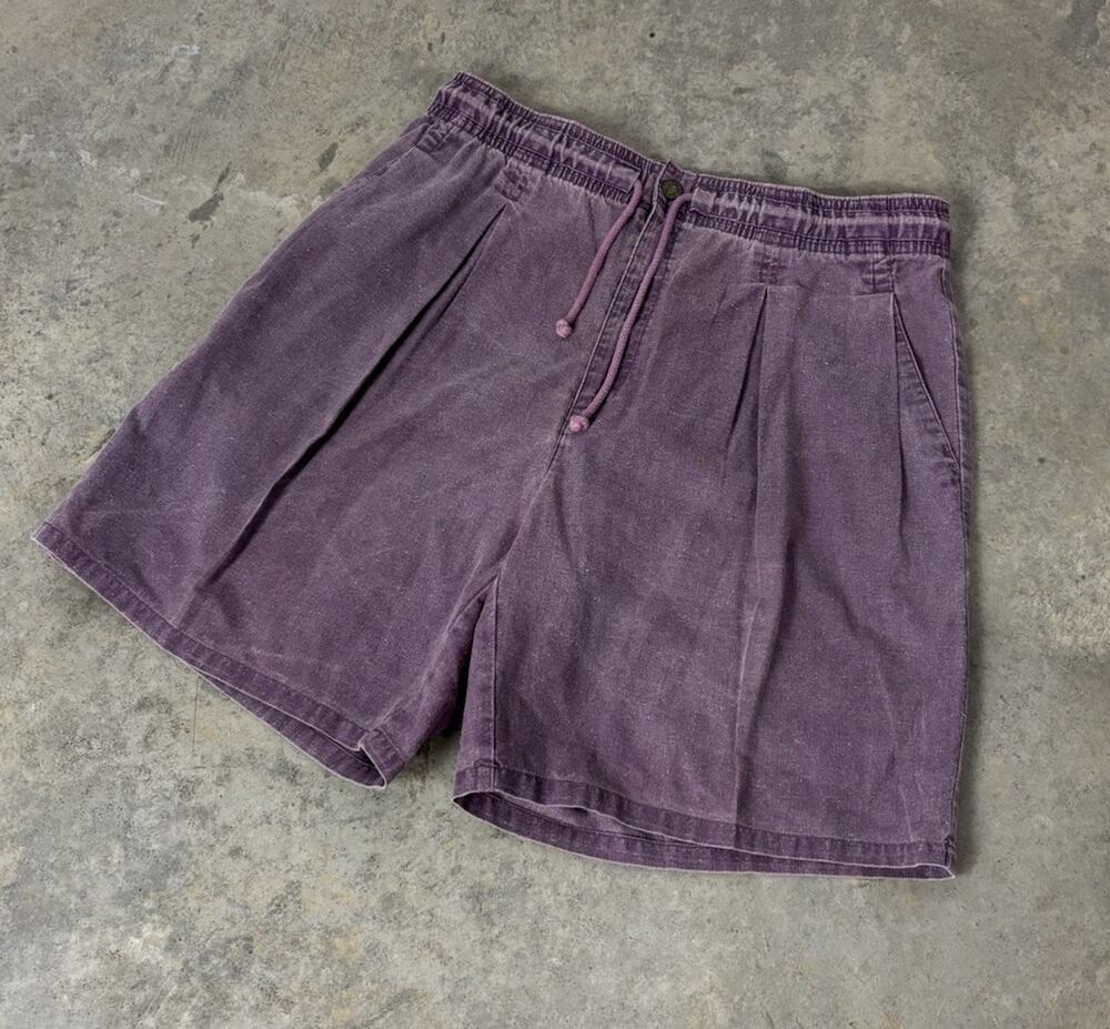 Vintage City Streets Shorts Mens Large Sunfaded Pockets 90s Grunge